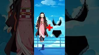 Demon slayer : Nezuko in different styles | Girl from Kimetsu No Yaiba | #shorts #demonslayer #kny