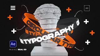 Make Real 3D TYPOGRAPHY LOOPS in After Effects