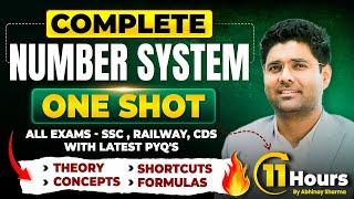 Complete Number System with all Concepts, Tricks & Formulas | One shot | By Abhinay Sharma #SSC2025