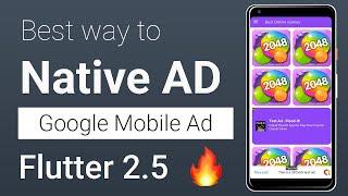 Flutter - Google Admob Native Ads  | Flutter 2.5  | #OttomanCoder