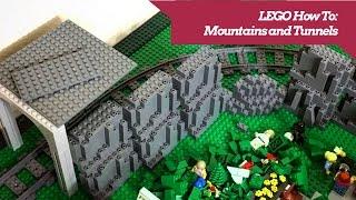 LEGO how to build mountains and tunnels