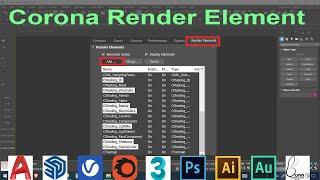 3ds max corona render elements tutorial | 3ds max corona tab render element