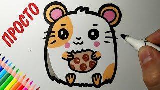 How to draw a cute hamster, just draw