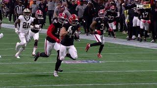 Pick-six TD! Troy Andersen turns Carr's pass into ATL's score