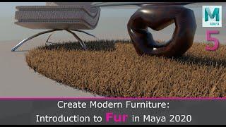 Quickly Make Fur in Maya 2020: xGen a Shaggy Rug