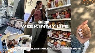 College Diaries 006: Week In My Life ( studying, nails, grwm, OOTD, etc)