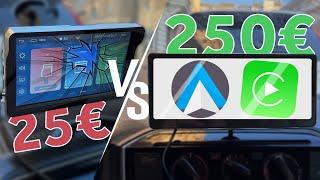 25€ vs 250€ CarPlay Display von AliExpress & Amazon: Welches lohnt sich mehr?