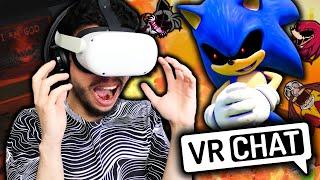 ÊTRE DANS UNE CREPPYPASTE EN VR | Sonic.exe VR DX VRCHAT