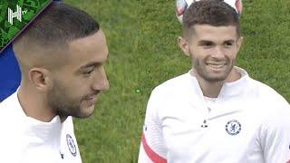 Ziyech and Pulisic all smiles as Chelsea train in Russia | Krasnodar v Chelsea | training session