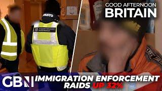 RECORD numbers of illegal workers ARRESTED after 'SIGNIFICANT' uptick in migrants abusing UK rules