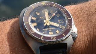 Review of Nethuns Aqua AS303 with NH35 movement on the silicone strap.