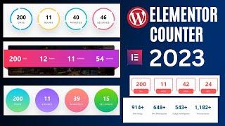 Elementor counter widget / Elementor countdown timer/ Elementor counter number 2023 100% Free