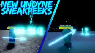 ALL UT UNDYNE SNEAKPEEKS ANALYSIS  II Roblox SoulShatters / Undertale Battlegrounds