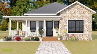 Most Beautiful Small House Design 11.25 x 15.5 meters (1787.1sqft )