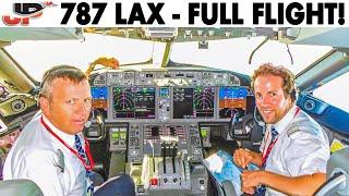 Boeing 787 FULL FLIGHT Stockholm to Los Angeles | 2h40min video