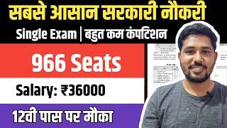 सबसे कम कंपटिशन वाली भर्ती | Salary 36000 | 12th Pass Government Jobs | #nagarnigam