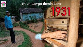 TRAVESIA DEL MULO Y UN RADIO MUY ANTIGUO EN UN CAMPO DOMINICANO