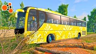 Fallen Tree vs Bus BeamNG.drive | Beamng Crashes TV