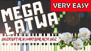  Białe róże (pieśń patriotyczna) - Piano Tutorial (MEGA ŁATWA wersja)  NUTY W OPISIE 