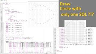 Drawing a Circle using only SQL !!