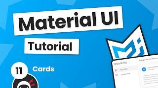 Material UI Tutorial #11 - Card Components