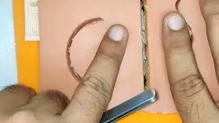 Simutomy- Learn Contused Lacerated Wound (CLW) Closure Suturing Technique #Suturing #CLW #CLWSutures