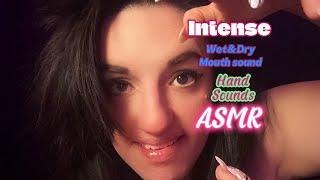 ASMR | Intense Mouth & Hand Sound Tingles (wet/dry) | Visuals || Light Rambles