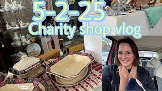 Real life vlogs come charity shopping with me ️ bargain hunting 5-2-25 #charityshopping