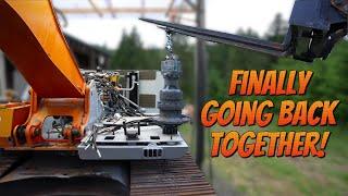How hard can it be?  Excavator swing device and swivel joint install - Hitachi EX120-2