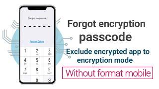 forgot encryption lock/privacy password | forgot app encryption password | data recovery no format