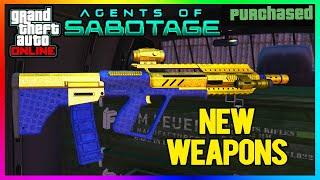 ALL NEW Weapons Gameplay, HOW TO UNLOCK Guns, AGENTS Of Sabotage, GTA 5 DLC 2024 (GTA Online Update)