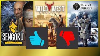 Medieval vs. Wild West vs. Sengoku Dynasty ! Steam Day One Impressions