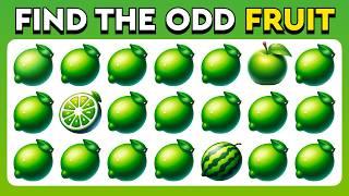 Find the ODD One Out - Fruit Edition  | Easy, Medium, Hard, Pro - 40 Ultimate Levels