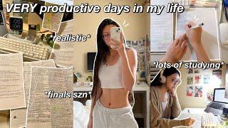 STUDY VLOG | the MOST productive days in my life | finals week vlog, lots of note taking & more