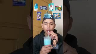 MAKAN SERBA WARNA BIRU⁉️ #mukbang #sebutwarna #food #warnafavorit