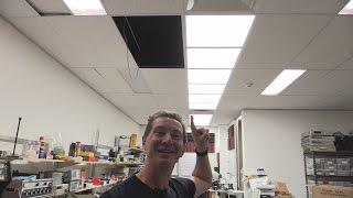 EEVblog #764 - New Lab Ceiling LED Lighting Installation