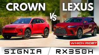 2025 Toyota Crown Signia vs. 2024 Lexus RX: Ultimate Luxury SUV Comparison