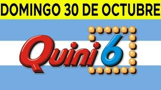 Resultados del sorteo quini 6 del Domingo 30 de Octubre del 2022