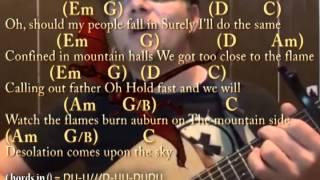 I See Fire (Ed Sheeran/The Hobbit) Guitar Cover Lesson Lyrics and Chords - Sing and Play