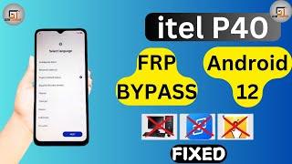 Itel P40 (P662L) FRP Bypass Android 12 | Google Account Bypass Without Pc Working New method 2025