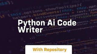 python ai code writer