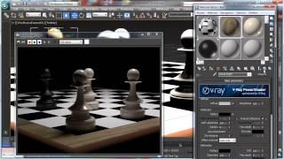 Photoreal chessboard pieces