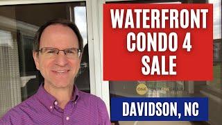 Waterfront Condo For Sale | 1037 Southwest Drive | Davidson, NC