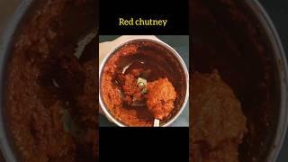 Red chutney recipe for masala dosa/ Masala Chutney for masala dosa #shorts #redchutney