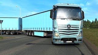 ETS 2 Beyond the Baltic Sea - Lahti Finland Mercedes Benz Actros + Curtainsider HTC Trailers