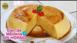 Flan de Maizena SIN HORNO / Postre de Maizena fácil /Cocina  con Jenny