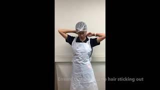 How to wear hairnet