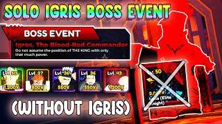 Easiest Igris Boss Farm (Without Igris and SJW) Anime Vanguard Tutorial - Roblox