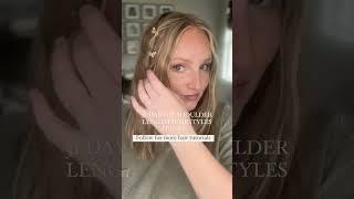 Level up your hair game with easy claw clip waves #hairtutorial #waves