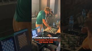 Magnus PLAYS AGAINST 8 STRONG PLAYERS at the SAME TIME